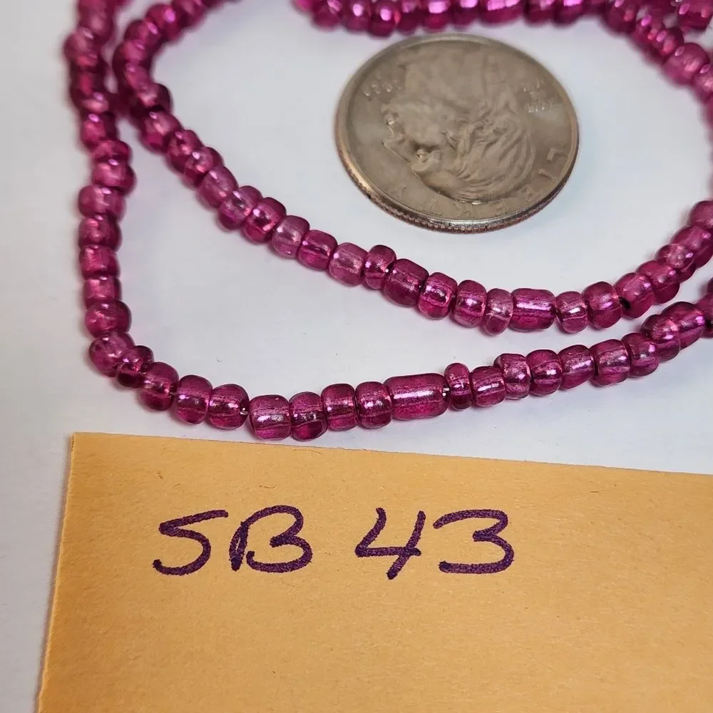 5/$10 Seed Bead 1 Single Strand Seed Beads Jewelry Making Supplies Crafts